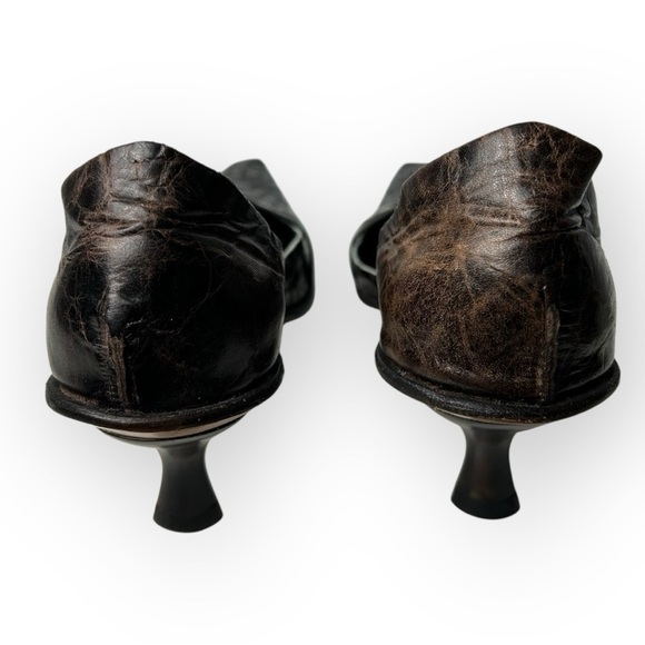 Cydwoq Vintage Wing Brown Kitten Heel Shoe 36.5 - Picture 7 of 11